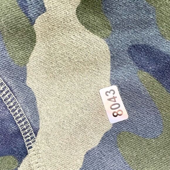 Marc Ecko Hoodie Mens Large Army Green Camo Skull Print Full Zip - Picture 11 of 11